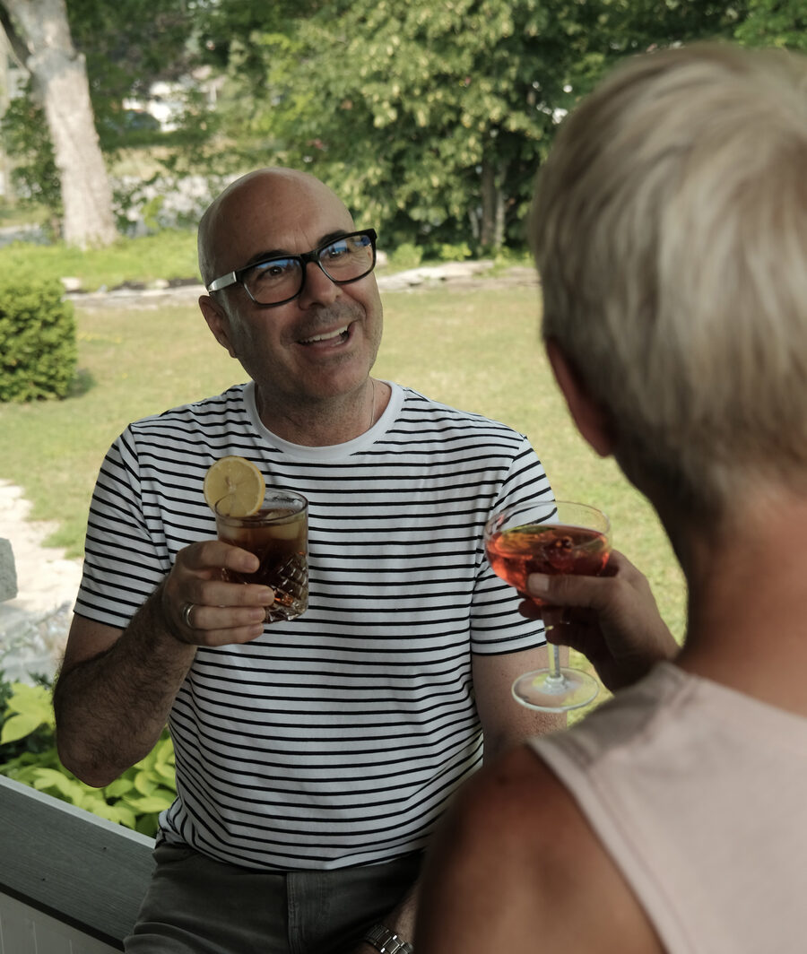Kawartha Lakes’ Mike Flannery with a Manhattan.