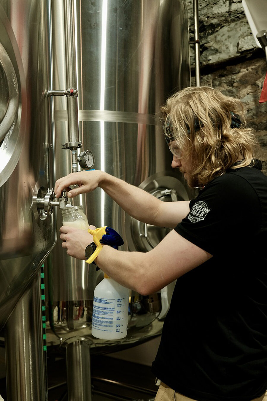 Russell Gibson, brewmaster, at Fenelon Falls Brewing Co.