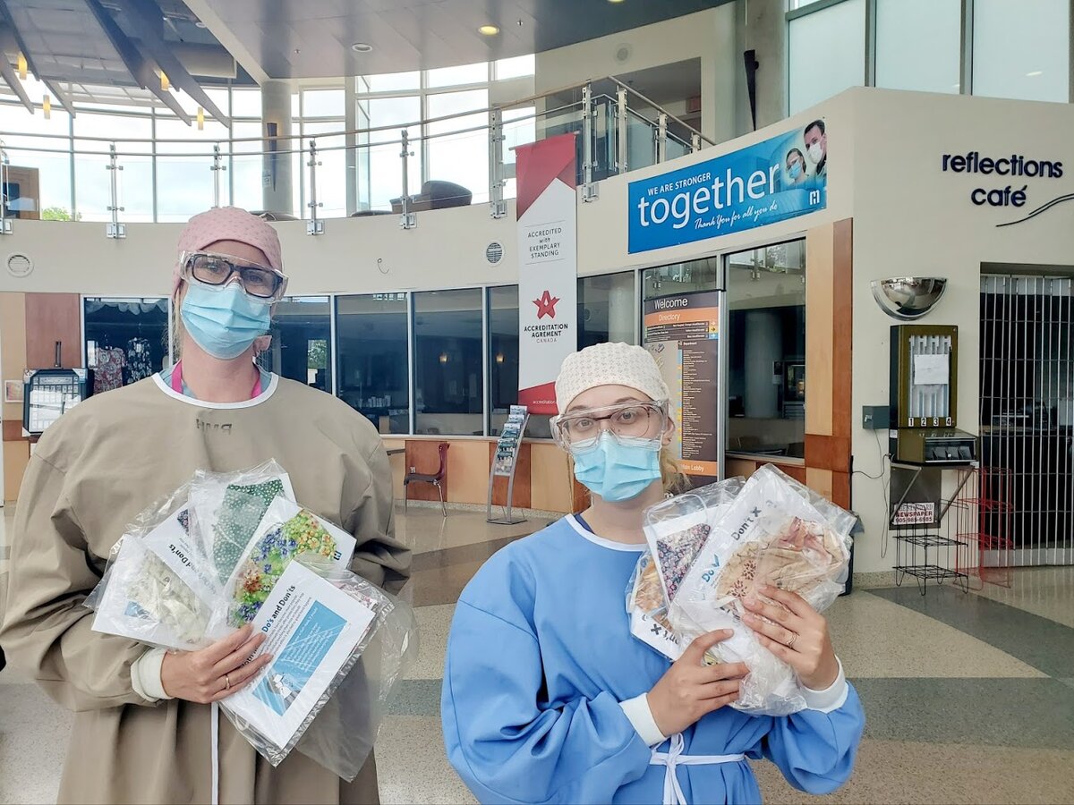 Quilters answer the call to help Ross Memorial Hospital with mask supply