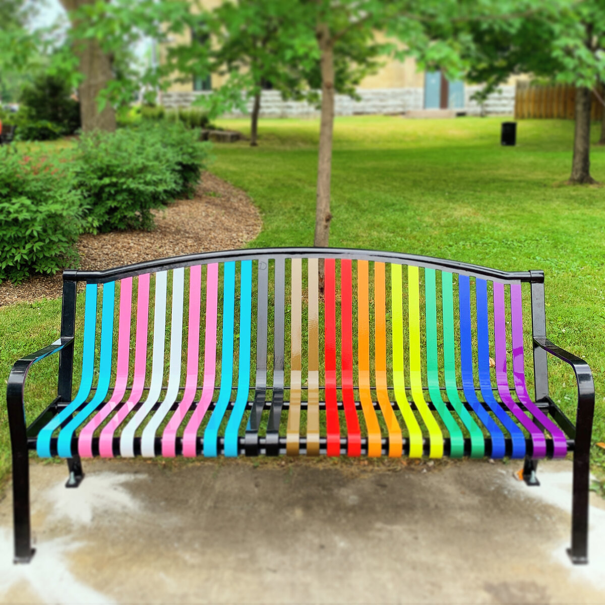 New 'Pride bench' for Victoria Park