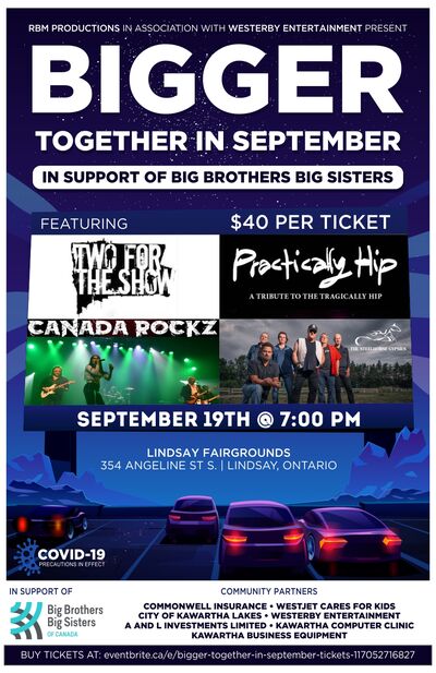 Big Brothers Big Sisters presents four bands in event at Lindsay fairgrounds