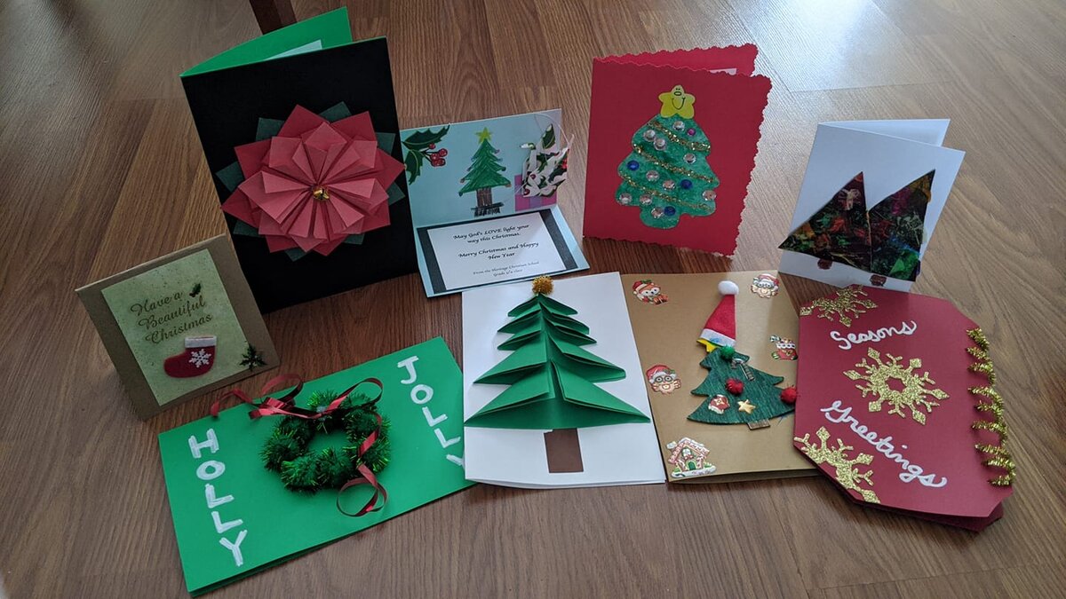 100 Kids Who Care makes 500 kindness cards for seniors