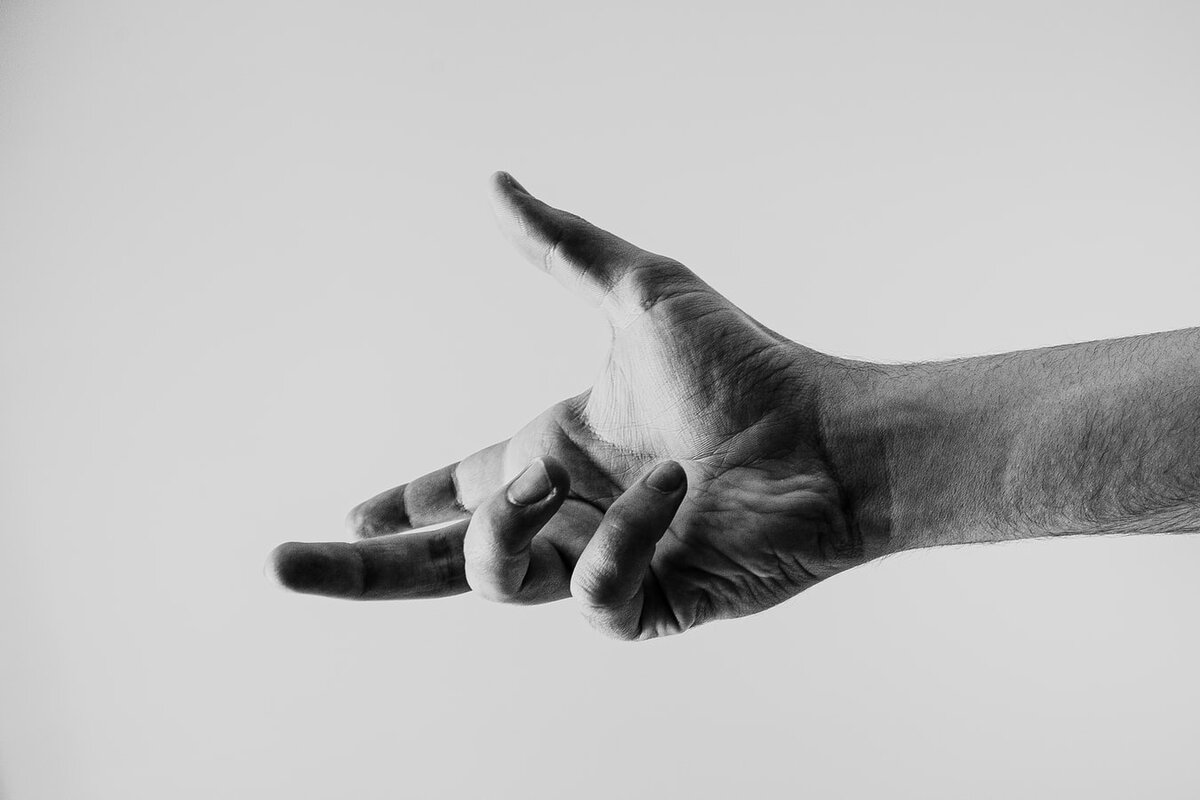 Recognizing the person behind the outstretched hand