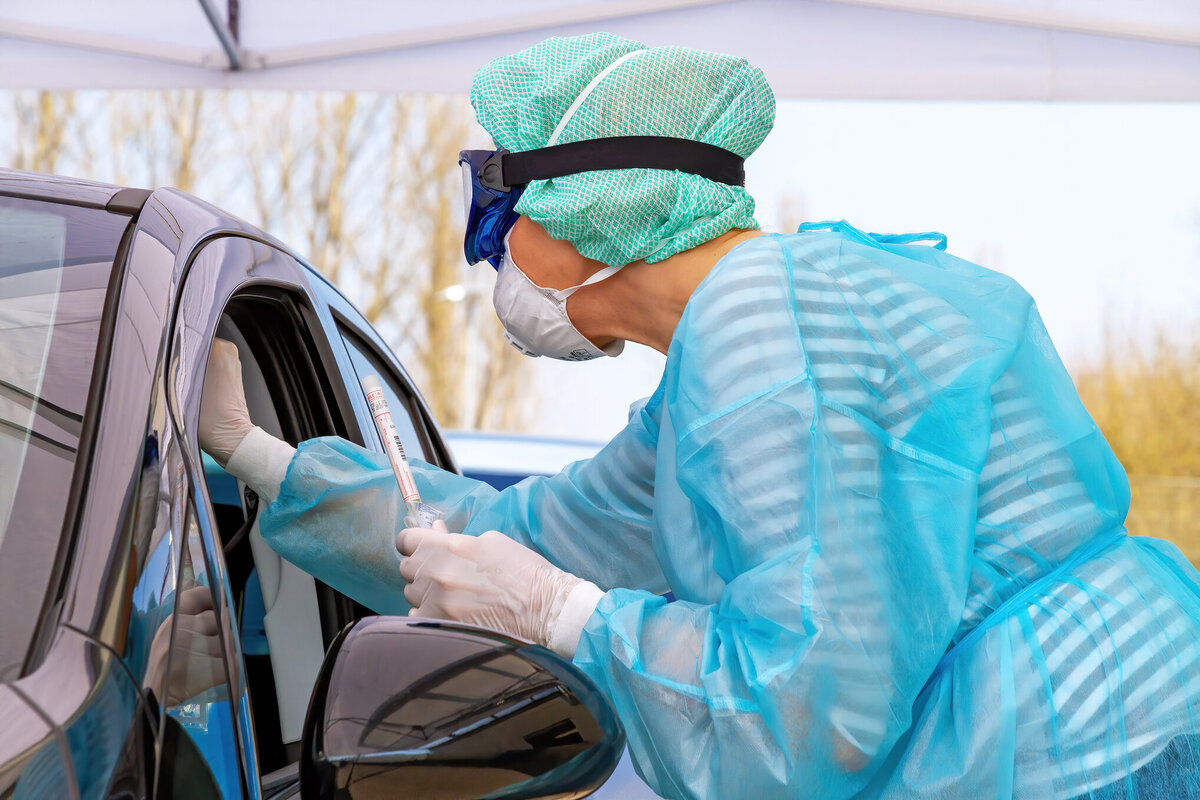 Drive-through COVID-19 vaccination clinic at the LEX