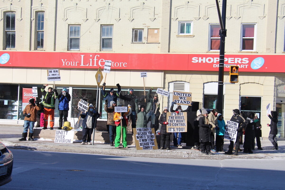 'Rise Up Kawartha' protest draws about 40-50 people
