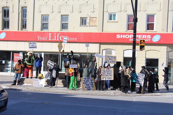 'Rise Up Kawartha' protest draws about 40-50 people