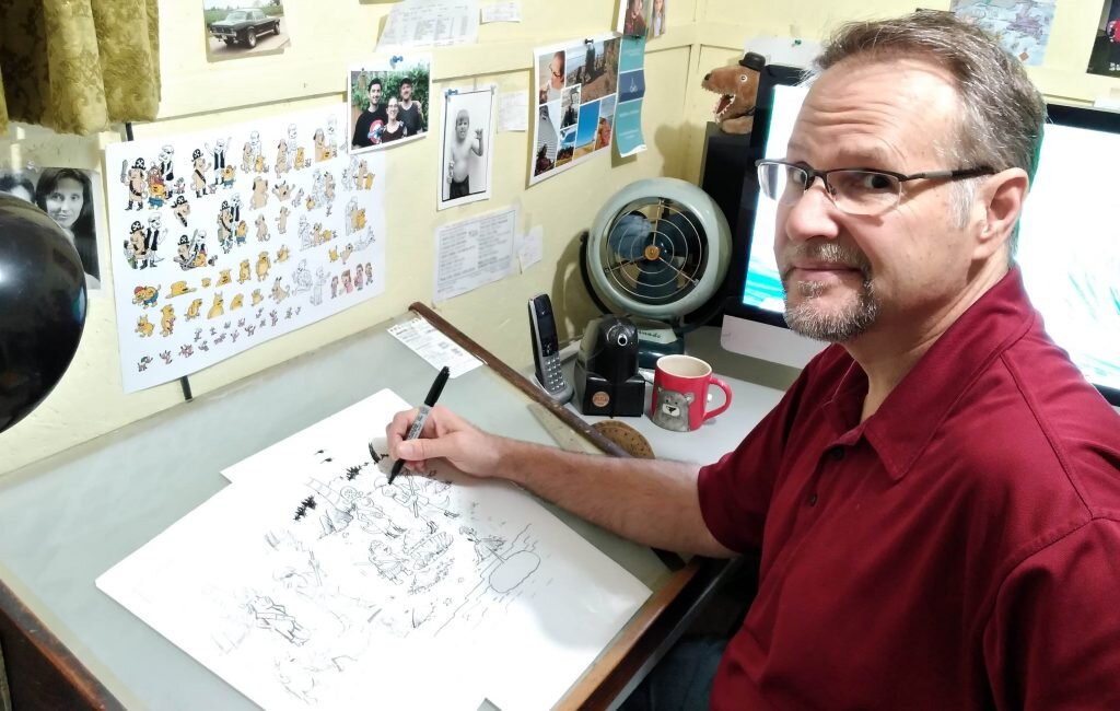 Cartoonist Kevin Frank sketches a creative life