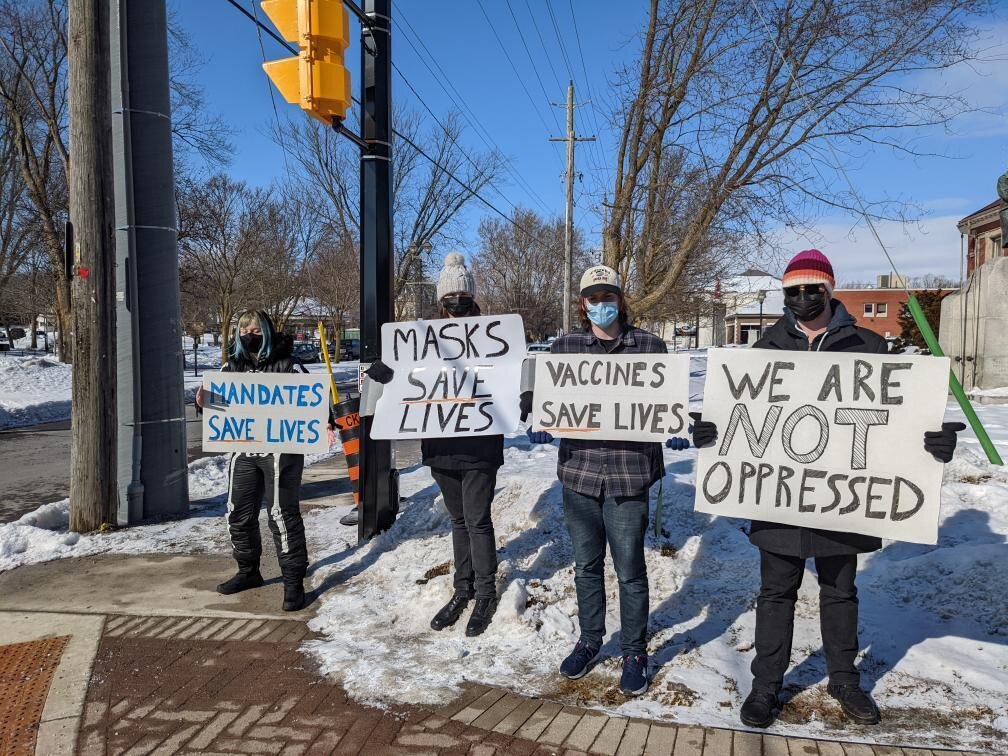 Student says counter protest against so-called freedom fighters to happen again Saturday