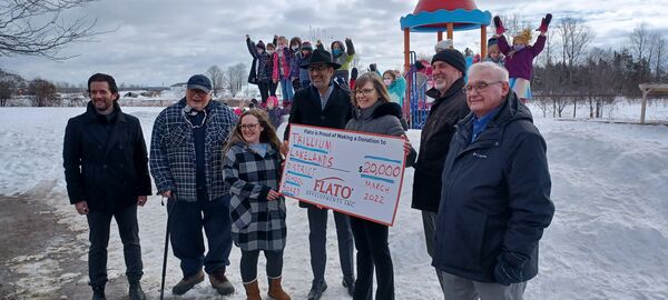 Flato donates $20,000 so Cameron-area school can purchase new playground equipment