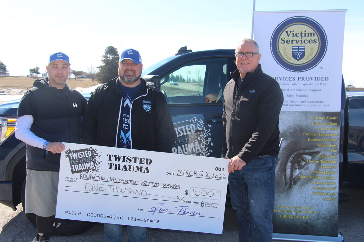 Twisted Trauma founder donates $1,000 to Victim Services