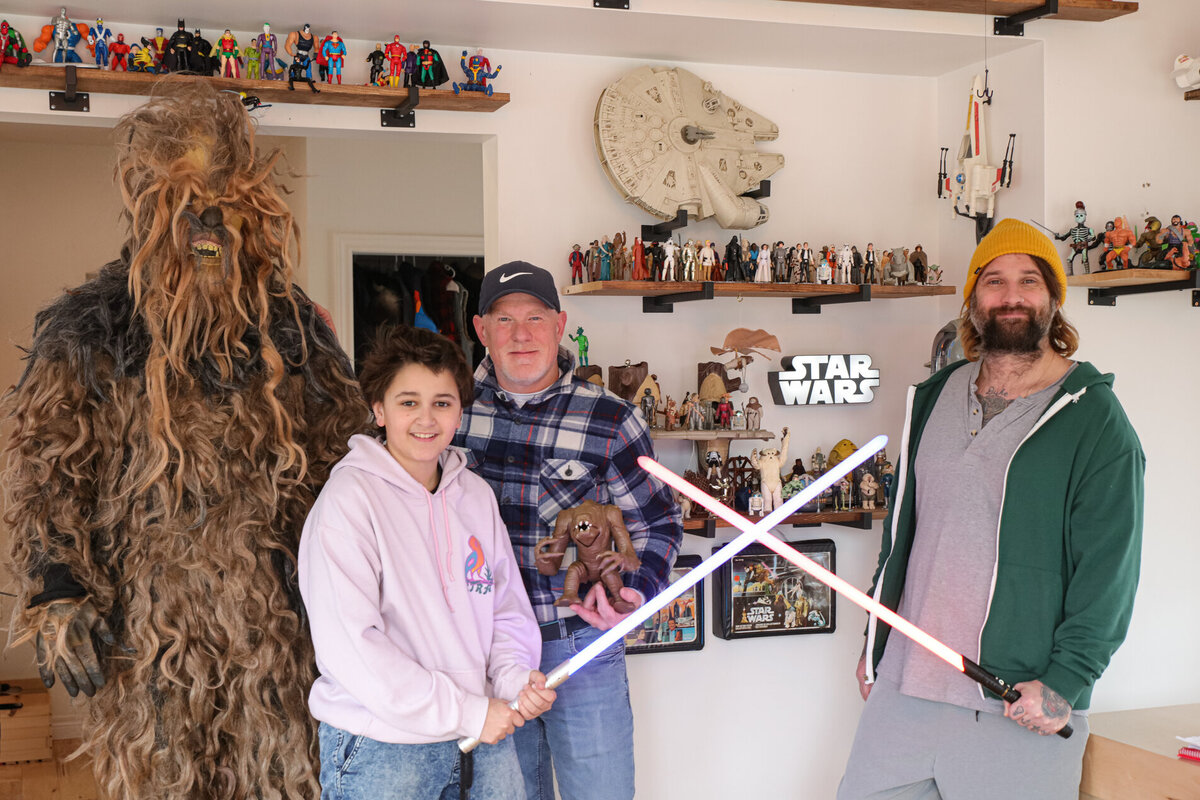 Toy Story: Lindsay’s Simon Ward and son Theodore leave no stone unturned in quest for Star Wars memorabilia