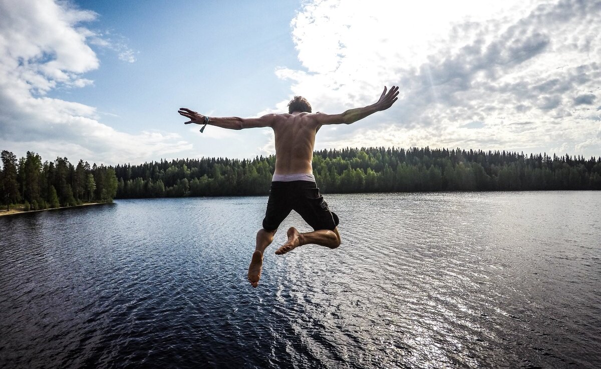 Jump in the Lake challenge