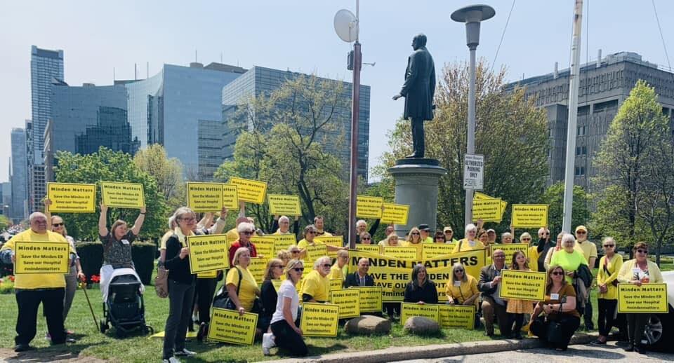 Protestors against Minden ER closure disappointed in lack of response from local MPP, Ontario government