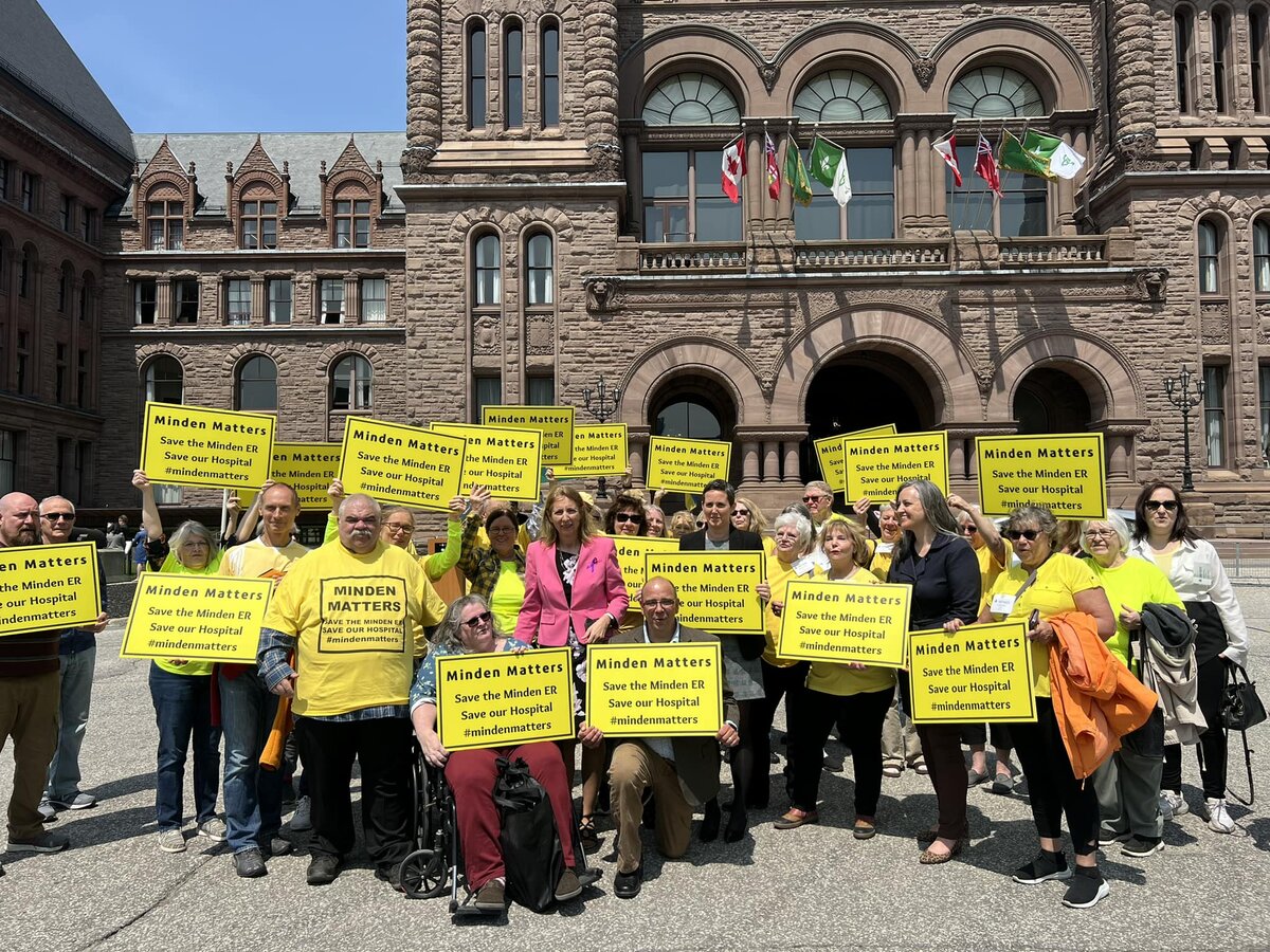 Ford government hiding behind local health service board on Minden ER closing