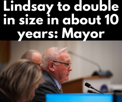 Lindsay's population set to double, says mayor in speech