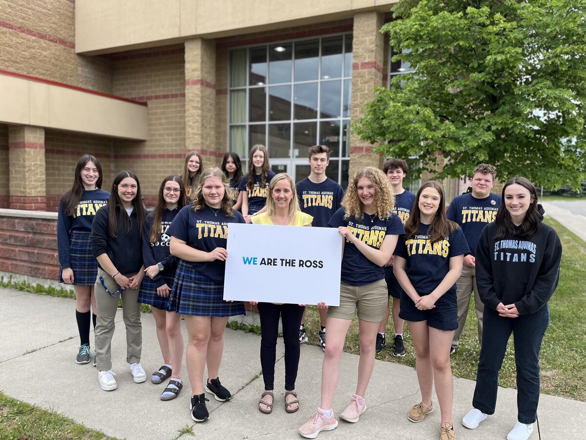 St. Thomas Aquinas gets a place of honour on hospital recognition wall through wellness initiative