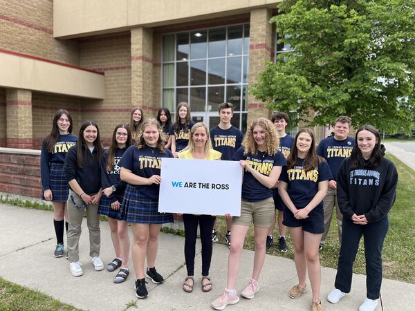 St. Thomas Aquinas gets a place of honour on hospital recognition wall through wellness initiative
