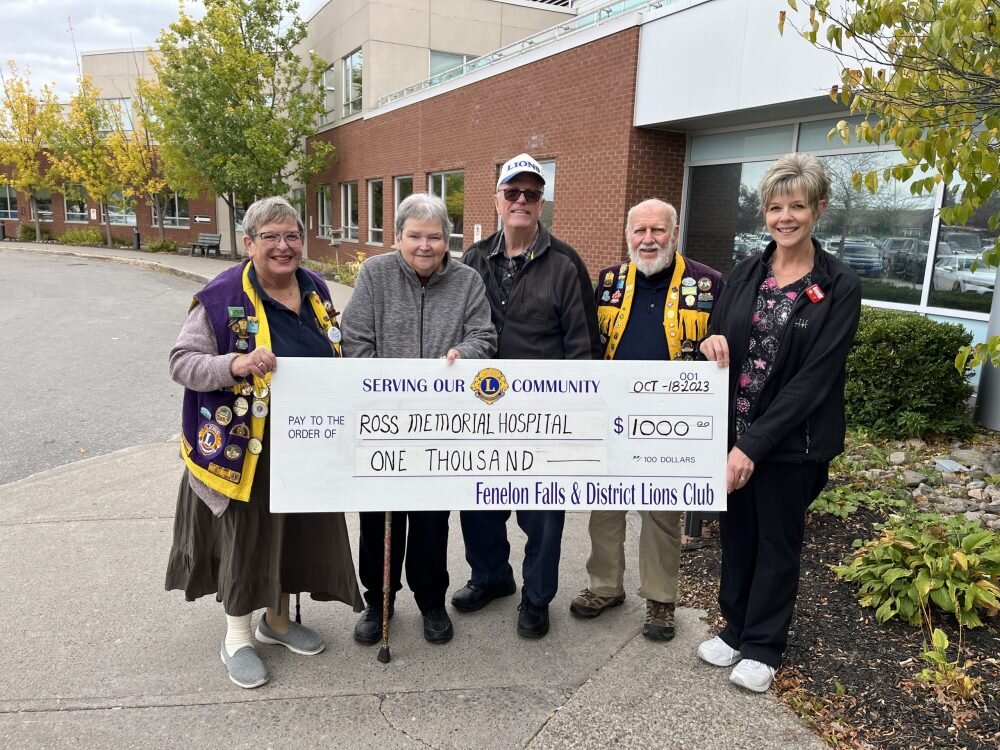 Fenelon Lions complete commitment for community’s CT Scanner