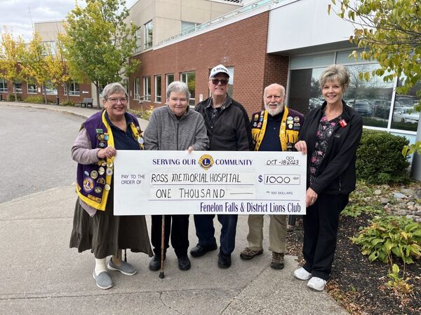 Fenelon Lions complete commitment for community’s CT Scanner
