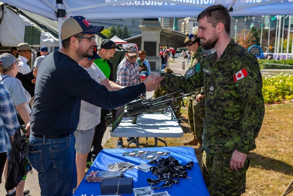 Canadian Army Reserve invitation to attend Peterborough and Belleville job fairs