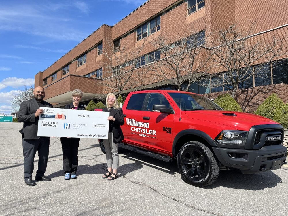 RMH included in Williamson Chrysler Lindsay's 12 Months of Giving