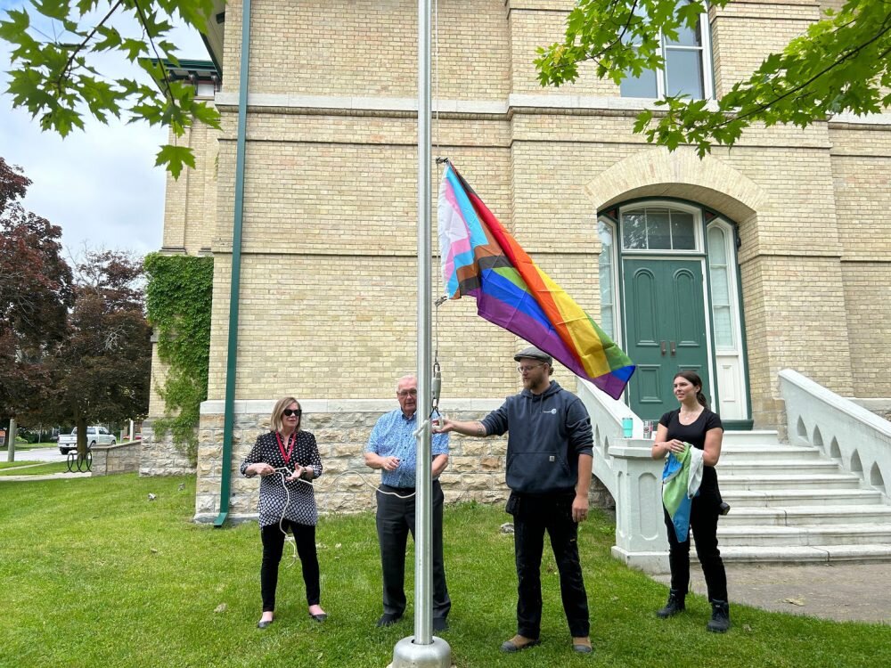 Kawartha Lakes Pride Flag raising a symbol of coming together as a community