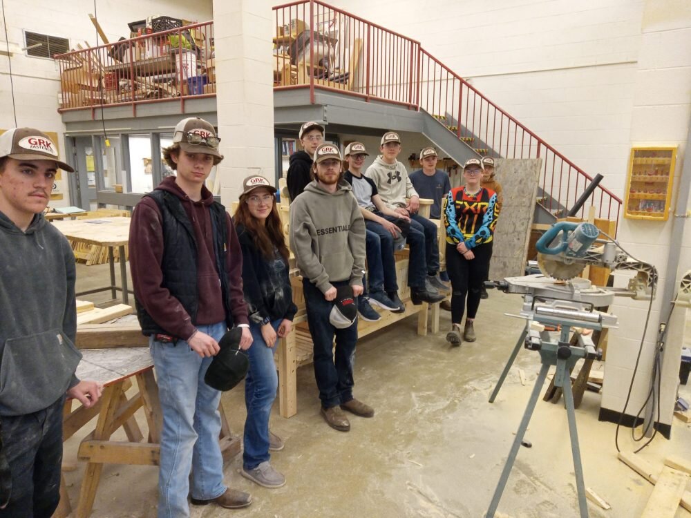 International Plowing Match bench fundraiser showcases local high school students’ woodworking skills