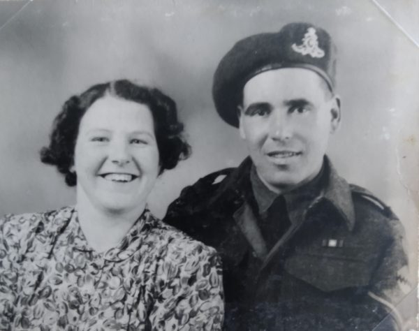 Gunner Richard Hilyer and his wife, Isa.