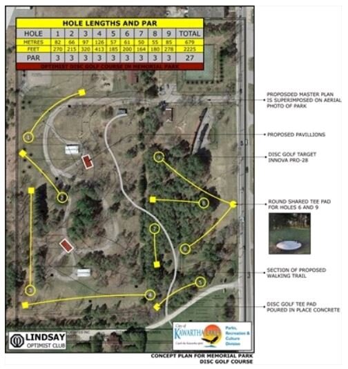 New disc golf course at Memorial Park