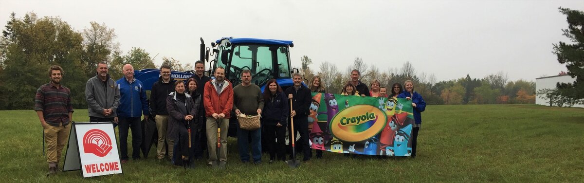 Community garden on unused Crayola land