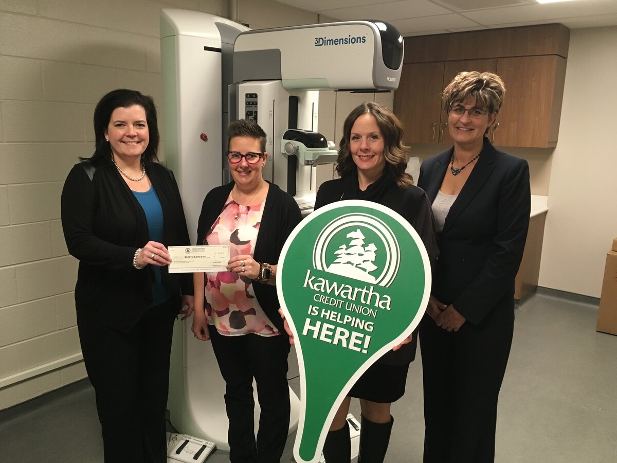 Kawartha Credit Union celebrates arrival of 3D mammography at RMH