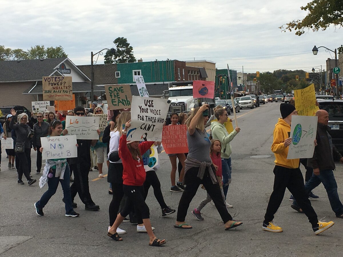 Fenelon Falls joins Lindsay in climate strike action