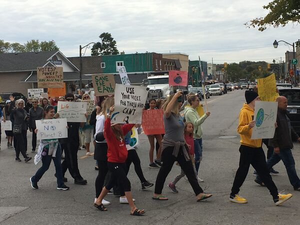 Fenelon Falls joins Lindsay in climate strike action