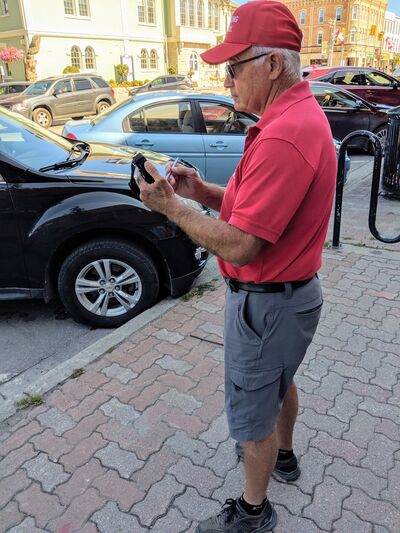 Parking enforcement: Wayne English has his eye on Lindsay’s downtown core