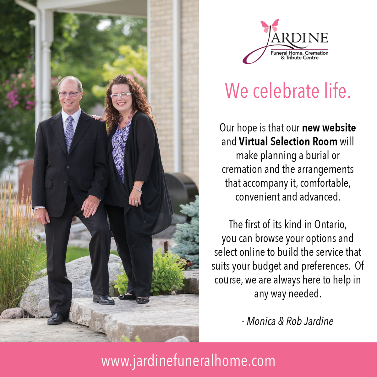 Jardine Funeral Home launches shop-at-home features on new website