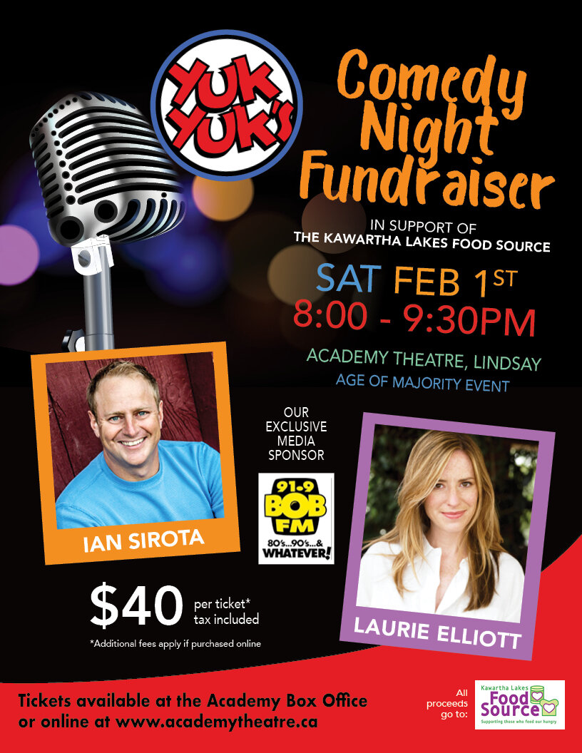 Food Source presents Yuk Yuk's comedy event at Academy