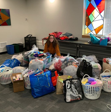 First-year university student collects gifts for women staying at Women’s Resources