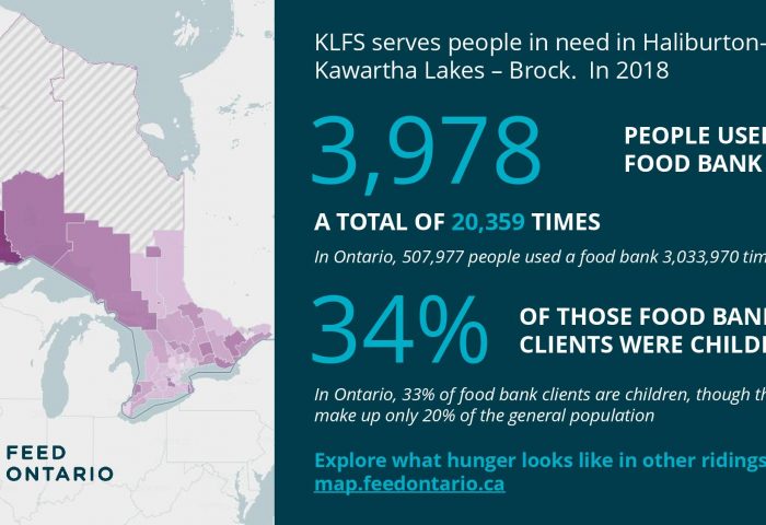 New study shows Kawartha Lakes just slightly above average in food bank use