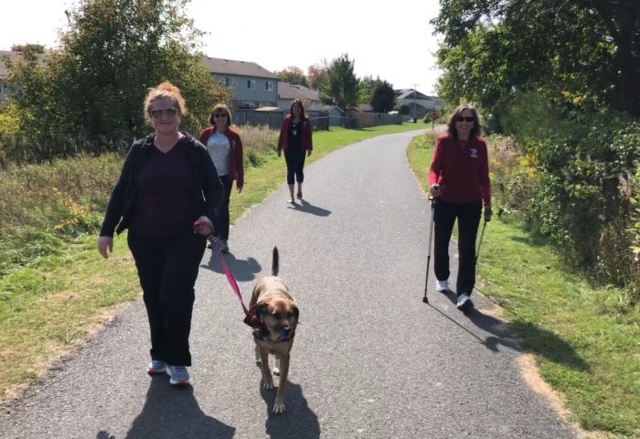 Thankful Hearts Walk team walking