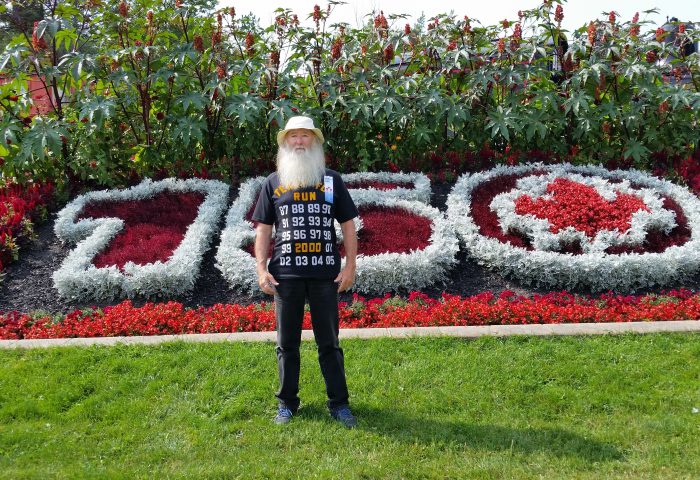 Terry Foster in Memorial Park, Lindsay